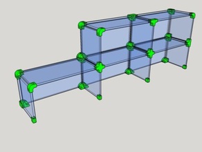 juntas para estanterias decoração estanteria modular 3d print model - Mito3D