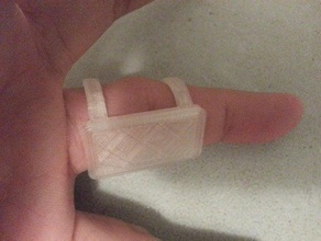 finger splint sprain 3d print model - Mito3D
