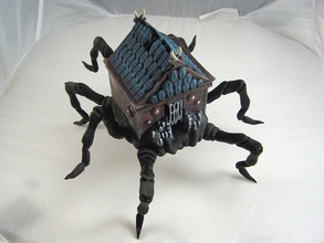 house spider creatures 15mm arachnid continuum fantasy game gaming horror ill gotten games mage magic miniature monster multiverse rpg sorcerer tabletop terrain viking wizard 3d print model - Mito3D