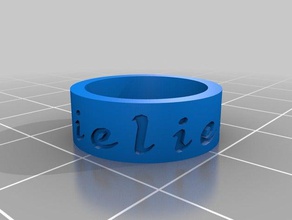 my customized ring lei 3 5 rings 3d print model - Mito3D