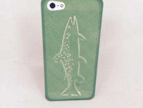 mountain brook trout iphone 5 5s case mobile phone cell 3d print model - Mito3D