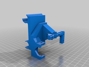 twoup modified e3d v5 hot end holder 3d printing 3d print model - Mito3D