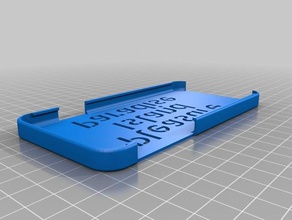 il mio personalizzato stencil font caso di iphone telefono cellulare su misura 3d print model - Mito3D