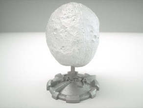 asteróide vesta exibição física e astronomia impressionante área de trabalho nerd espaço stand 3d print model - Mito3D