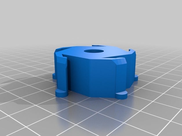 my customized spool hub adapter 3d printer parts 3D print model - Mito3D
