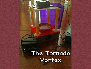 tornado de vórtice aprendizaje la diversión proyecto ciencia spin tornadovortex 3d print model - Mito3D