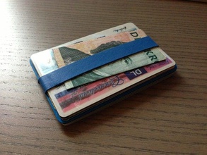 rubber band card wallet accessories holder credit 3d print model - Mito3D