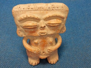 aztec figure scans & replicas mexican statue 3d print model - Mito3D