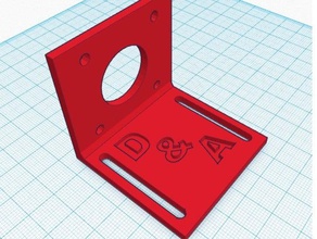 stepper motor mount 3d printing reprap tinkercad x axix 3d print model - Mito3D