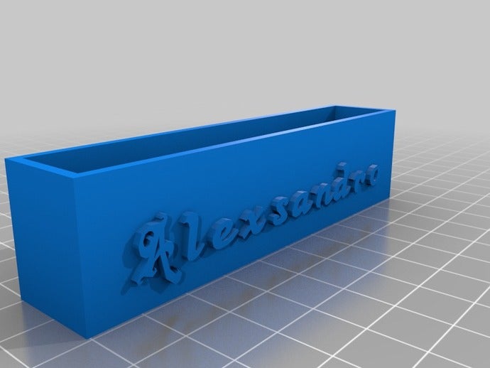 porta cartao office personalizado 3D print model - Mito3D