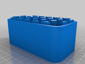 steven's battery case 6x3 top & bottom containers customized 3d print model - Mito3D