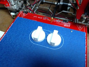 dryer knob - 64mm d shaft replacement parts 3d print model - Mito3D