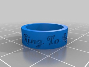 anello per domarli tutti anelli su misura 3d print model - Mito3D
