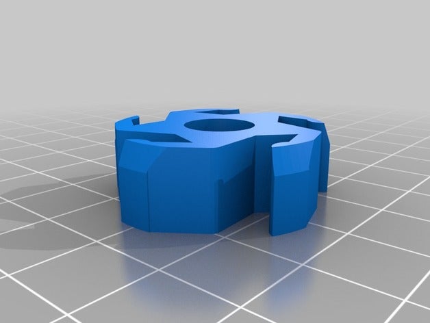 my customized spool hub adapter reprapper 3d printer parts 3D print model - Mito3D