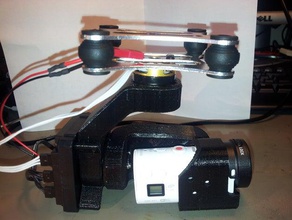 3 sony hdr az1-eksen gimbal r c araçlar fırçasız hdr-az1 actioncam 3d print model - Mito3D