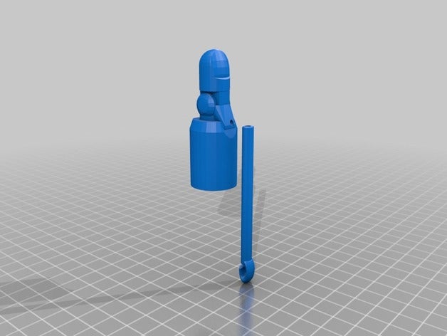 dedo 1 segmentos hand-Werkzeuge kundengebundene 3D print model - Mito3D