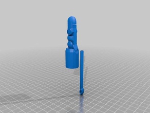 dedo 2 segmentos herramientas de mano personalizado 3d print model - Mito3D