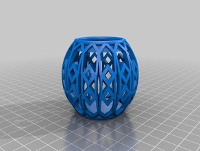customized artistic vase more loops interactive art 3d print model - Mito3D