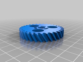 compact geared extruder helical gears other openscad reprap 3d print model - Mito3D