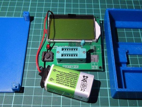 mega328 electronic tester case electronics capacitance capacitor diode esr lcr meter transistor 3d print model - Mito3D
