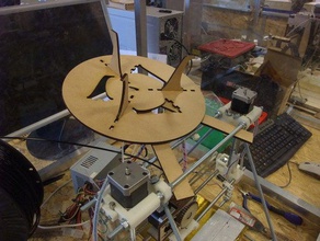 abrir-suspensão de spool-titular outros mesa eixo lasercut madeira 3d print model - Mito3D