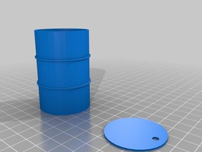 tambor de aceite La impresión en 3d el barril 3d print model - Mito3D