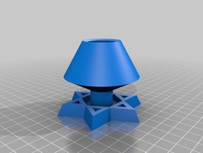 il mio personalizzato shabbat supporto di candela arredamento su misura 3d print model - Mito3D