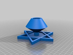 il mio personalizzato shabbat supporto di candela arredamento su misura 3d print model - Mito3D