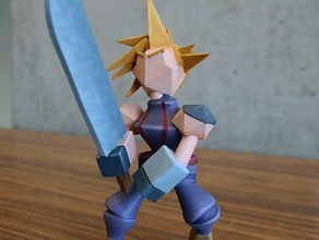cloud strife toy & game accessories coud empire fantasy ff7 final makers vii 3d print model - Mito3D