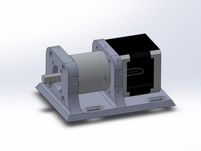 horizontale fixure nema 17 Schrittmotor-9955-Planetengetriebe befestigt phidgets 3319 Robotik 3d print model - Mito3D