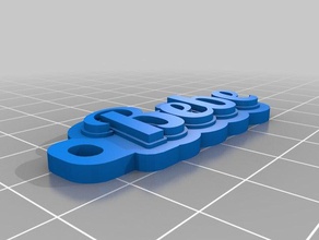 bebe keychain organization customized 3d print model - Mito3D