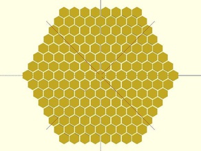 honeycomb math art bee bienen bienenstock honeycomb openscad support wabe 3d print model - Mito3D