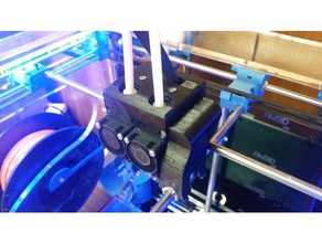 hotend mount airwolf hd2x convert e3d v6 + volcano 3d printer extruders 3d print model - Mito3D
