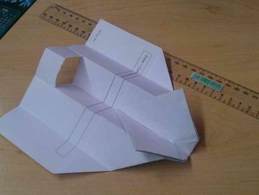 paper airplane replica other 3d experiment model rapman test toy 3d print model - Mito3D