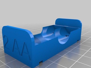 2 aa electronics customized 3d print model - Mito3D