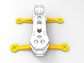 fpv quad braços robótica 3dmodel drone braço 3d print model - Mito3D