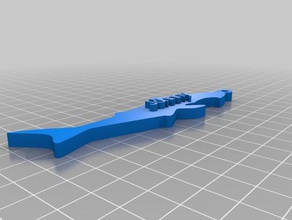 johnny köpekbalığı Anahtarlık özelleştirilmiş 3d print model - Mito3D