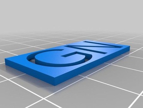 mein kundenspezifischen Initialen kundengebundene 3d print model - Mito3D