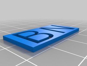 mein kundenspezifischen Initialen kundengebundene 3d print model - Mito3D