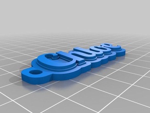 chloe keychain Schilder & logos kundengebundene 3d print model - Mito3D