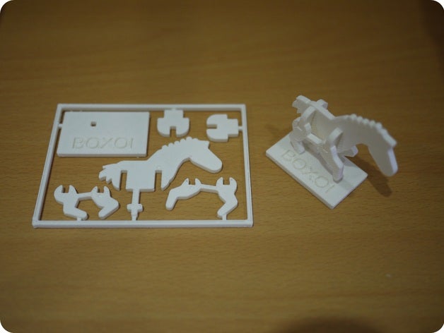 boxoi pony diy 3d puzzle kickstarter 3D print model - Mito3D
