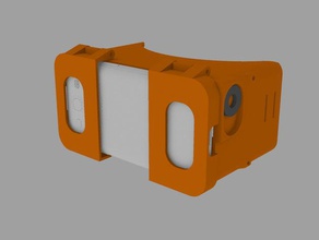 gccv google cartón, compatible con el visor teléfono móvil impresionante cartón la realidad virtual vr 3d print model - Mito3D
