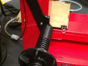 up plus printer adjustable spool holder 3d printing screw threaded 3d print model - Mito3D