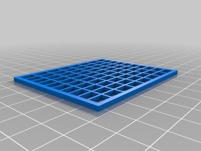 my customized parametric grid fan grill slat generator hobby 3d print model - Mito3D