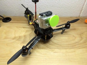 mini tricopter braços motor de cauda inclinação r c veículos flitetest fpv a gopro 3d print model - Mito3D