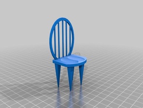chair 3d printing dollhouse model 3d print model - Mito3D
