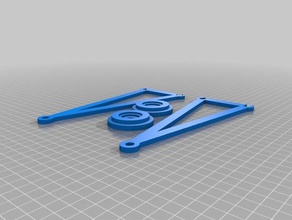 filament spool support arms spindles rep-rap printer 3d accessories 3d print model - Mito3D