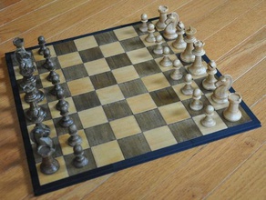 échiquier les échecs un damier jeu d'échecs 3d print model - Mito3D