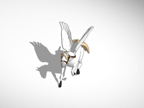 alicorn 3d printing horse magic mythical pegasus unicorn 3d print model - Mito3D