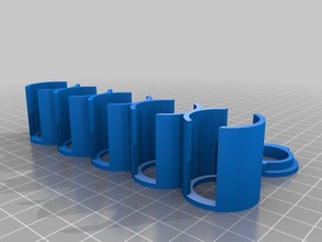 50 euro cent sikke depolama tüpleri kap organizasyon özelleştirilmiş 3d print model - Mito3D